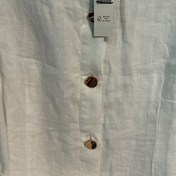 NWT J. Crew Raw-hem mini shirtdress in linen - Picture 7 of 9